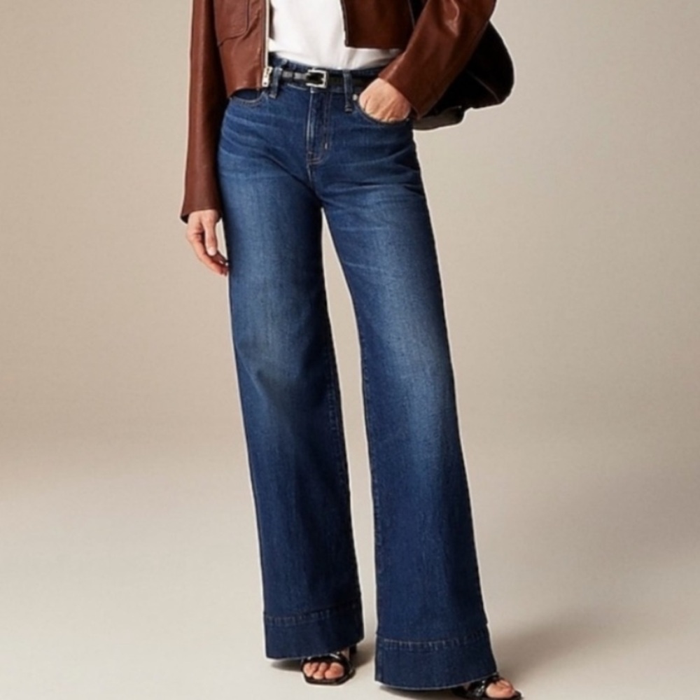 J. Crew ‘96 Low Rise Denim Trouser 28 Wide Leg Jeans